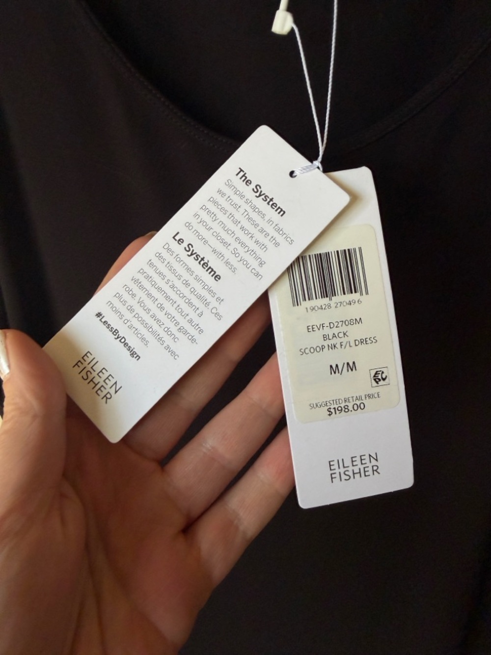 Eileen fisher jersey tank dress scoop neck full length medium nwt viscose - Picture 7 of 15